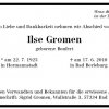 Bonfert Ilse 1923-2010 Todesanzeige